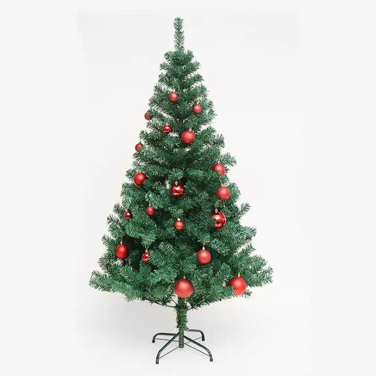 Albero di natale artificiale sottile personalizzato di alta qualità Plsstic classico supporto per albero di natale verde