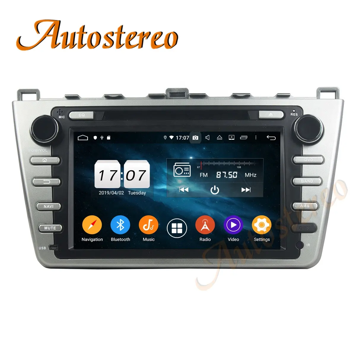 Android10 128 Gam DSP Cho Mazda 6 Mazda Atenza 2008-2012 Car DVD Player GPS Navigation Đài Phát Thanh Tự Động Stereo Head Đơn Vị Multimedi Âm Nhạc
