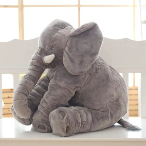 Ücretsiz örnek noel peluş hayvan yumuşak oyuncak fil peluş yastık sevimli uyku bebek fil - Product Image 1