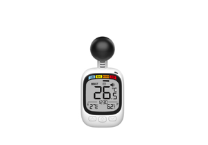 Termómetro e higrómetro digital inalámbrico con monitor de índice de calor WBGT y reloj