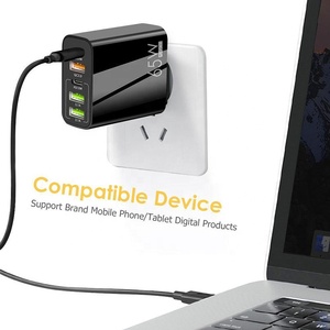 Soporte de teléfono celular Cargador tipo C Teléfono Cargador rápido universal 3.1A Cargador de teléfono celular portátil Adaptador de carga de salida múltiple - Product Image 4