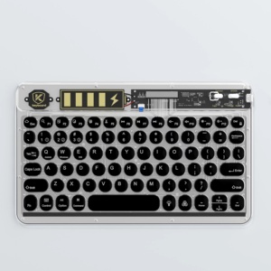 Teclado portátil para tableta portátil Teclado Bluetooth retroiluminado de 10 pulgadas Mini iluminación Teclado RGB transparente Inalámbrico para iPad - Product Image 4