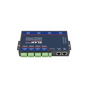 4 puertos RS232 RS485 RS422 a Ethernet TCP IP Converter Modbus RTU TCP Gateway Servidor de dispositivo serie ZLAN5443A