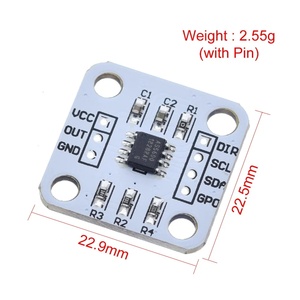 Codificador magnético AS5600, módulo de sensor de medición de ángulo de inducción magnética, alta precisión de 12 bits para aduino