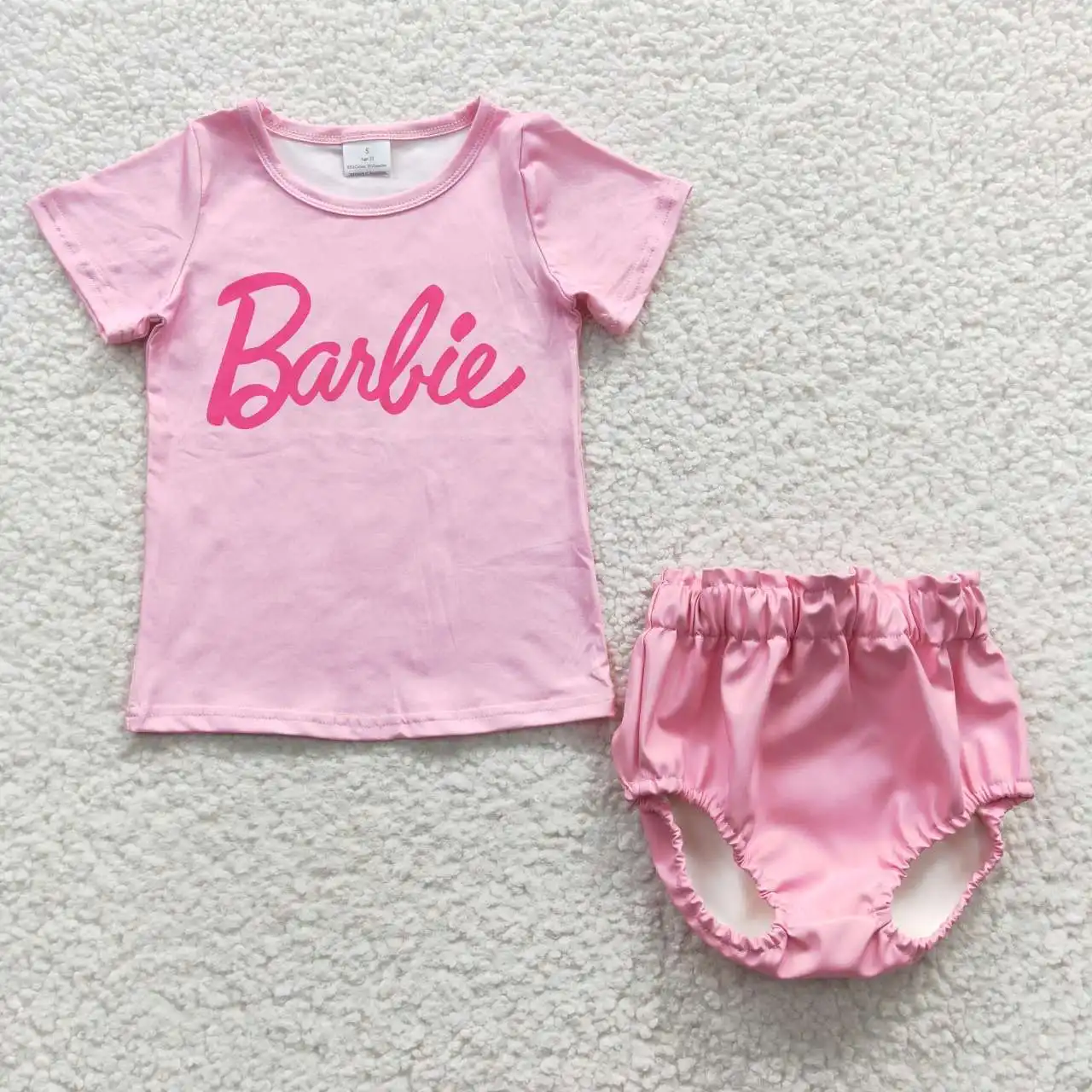 Camiseta com estampa de barra bie, camiseta de couro para meninas, roupa boomies infantil