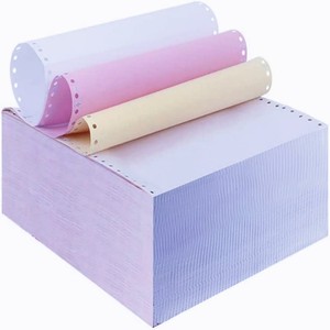 Papel de impresión de forma continua, 1000 hojas, 1-6 capas, para ordenador y oficina, copia sin carbón, papel A4