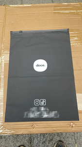 独自のロゴリサイクルポーチつや消しアパレルジップロック出荷服パッキングバッグビニール袋ジッパーポリ
