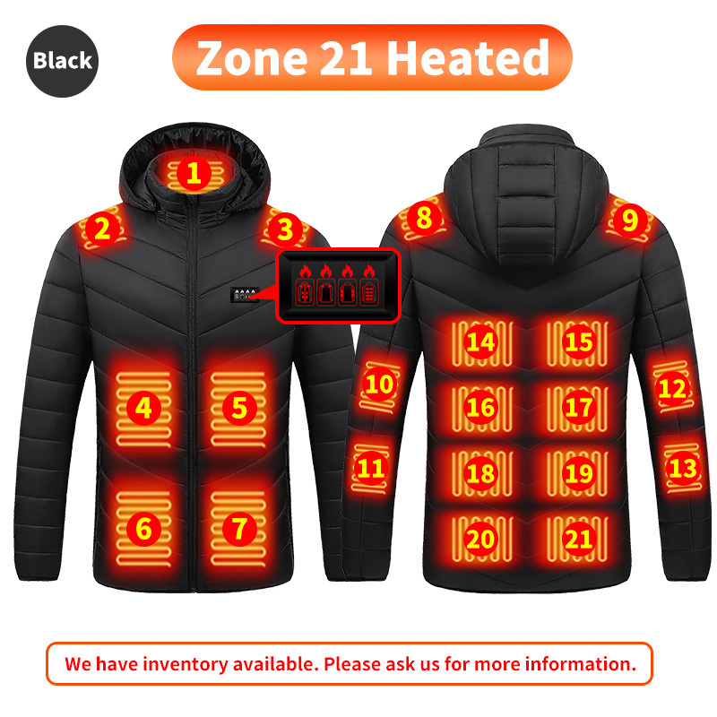 Black 21 zones Heated