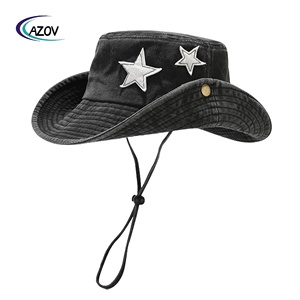 Шляпа-ведро в западном стиле с пентаграммой - Product Image 5