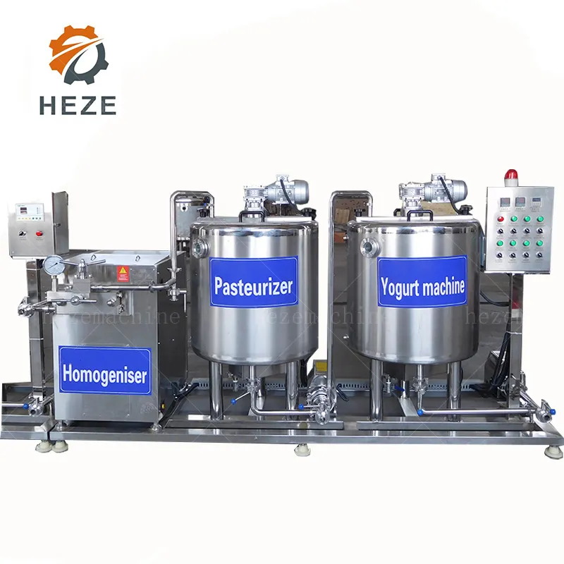Máquina de pasteurización de fermentación de Yogurt, completamente automática, línea de producción de pequeños productos de leche y Yogurt griego