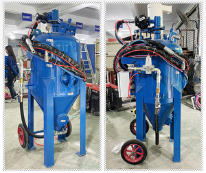 Yüksek basınçlı ıslak kumlama makinesi mobil açık kum Blaster pas kaldırma taşınabilir tozsuz su kumlama makinesi - Product Image 4