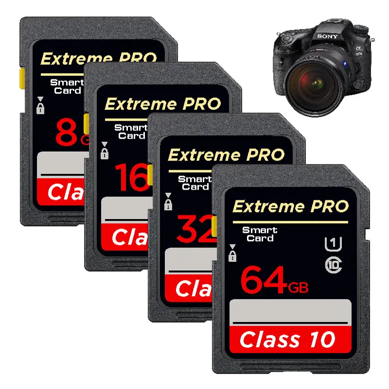 Hoge Snelheid Klasse 10 Sd Kaart 8 GB 16 GB 32 GB 64 GB 128 GB 256 GB Karte Sd Sda1hc Sda1xc Flash-Usb-Stick Sd-Karten für Kamera