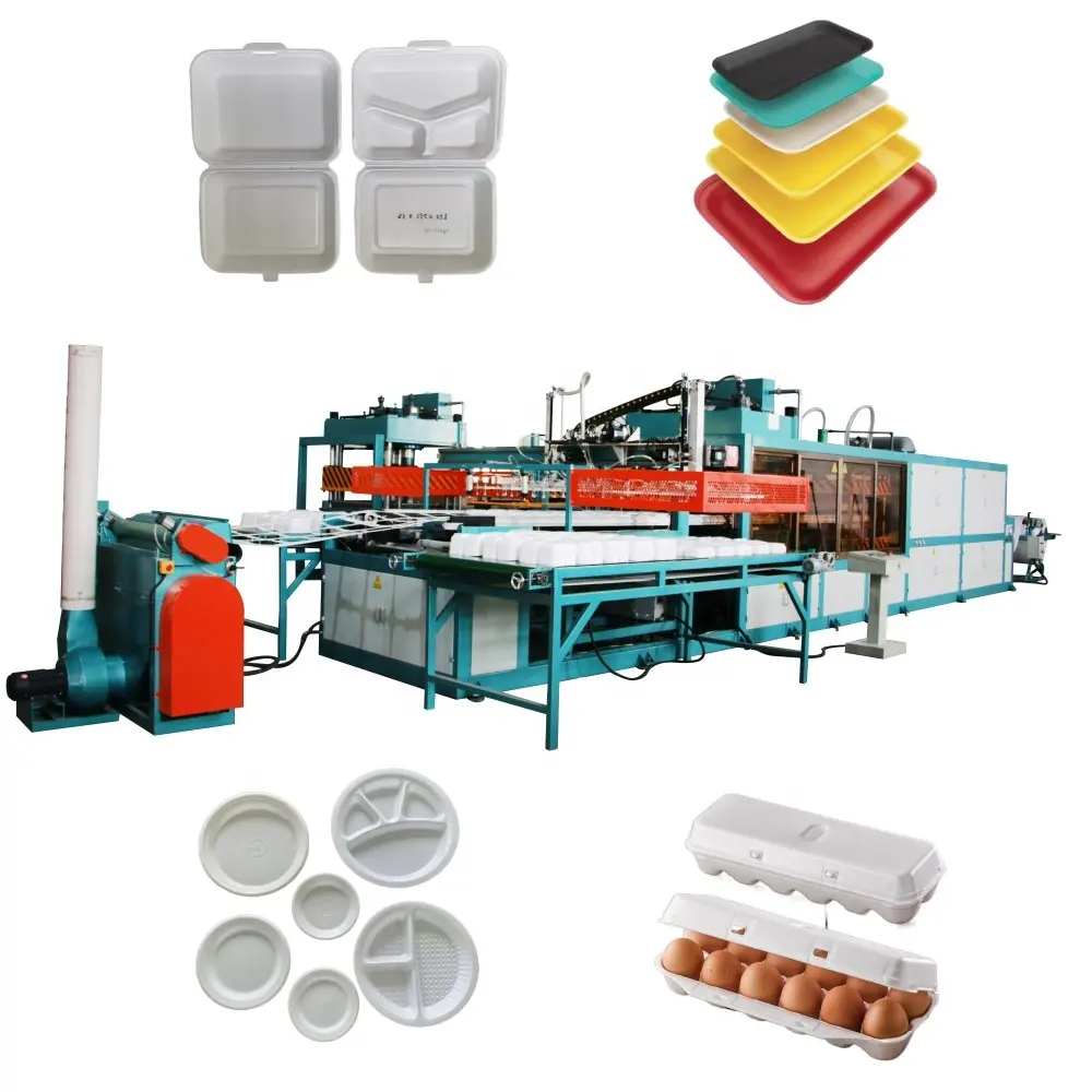 PSP Thermoforming Machine to Shape Foam Disposable Food Box Plates Dishes Egg Tray