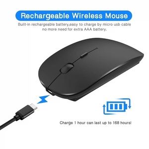 Teclado inalámbrico y ratón Mini recargable español teclado con el ratón teclado ruso para Tablet PC teléfono - Product Image 4