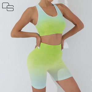 Bán Buôn Sexy Phòng Tập Thể Dục Tập Thể Dục Dài Tay Áo Xà Cạp Trang Phục Thể Thao Phù Hợp Với Phụ Nữ Liền Mạch Tập Thể Dục Yoga - Product Image 4