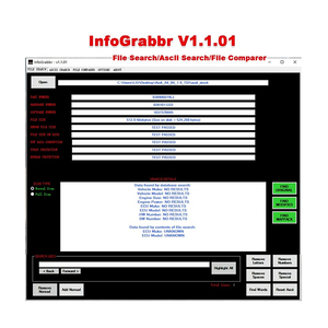 Software de prueba de archivos e información InfoGrabbr para archivos de reasignación eliminar letras/números/caracteres especiales/espacios/búsqueda automática de palabras