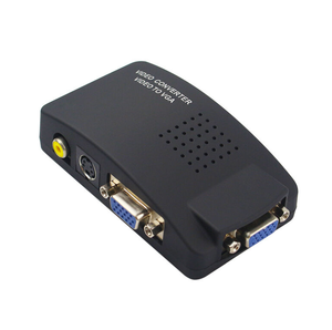 Adaptador convertidor de S-Video compuesto RCA AV de EE. UU. A VGA Pantalla ANCHA Video AV compuesto a Vga