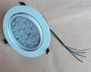 12V 24V DMX512 RGB RGBW RGBWW 4/5/6 teller kısılabilir 18W 24W dmx led akıllı downlight led tavan ışık spot ışık - Product Image 3