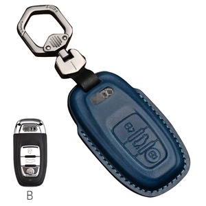 Leather Car <strong>Key</strong> Case Cover for <strong>Audi</strong> A4 S4 B7 B8 A6 A5 A7 A8 Q5 <strong>S5</strong> S6 Q7 Auto Accessories Smart <strong>Key</strong> - Product Image 1