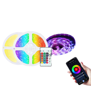 WS2812B akıllı LED şerit 0.5m/1m/5m boyutları 30/60/74/96/100/144 piksel/LED/M DC5V öğe türü ışık şeritleri - Product Image 2