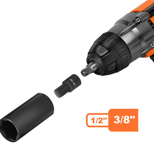 11ピースインパクトソケットアダプターとレデューサーセット | 1/4 " - 3/8" - 1/2 "インパクトドライバーコンバーター、クロムモリブデン合金セット - Product Image 6