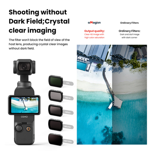 AMagisn filtre seti için DJI Osmo Osmo 3 ND filtreler Pocket3 eylem kamera için Set CPL polarize filtre aksesuarları - Product Image 5