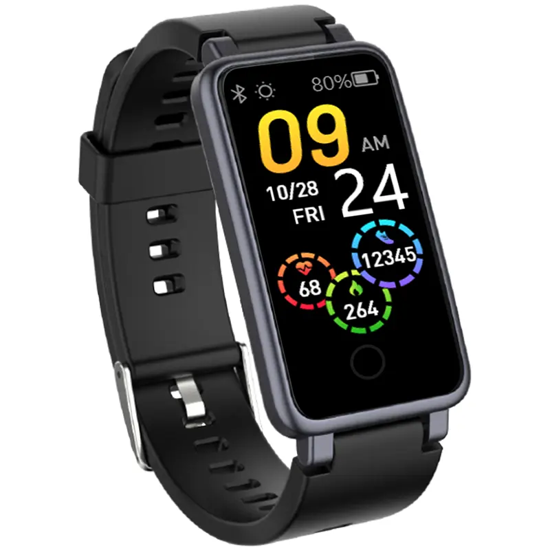 Relógio inteligente Android C2 Plus com barra de monitor de frequência cardíaca, pulseira inteligente esportiva para homens e mulheres, equipamento inteligente com faixa de relógio inteligente, de 1.57 polegadas