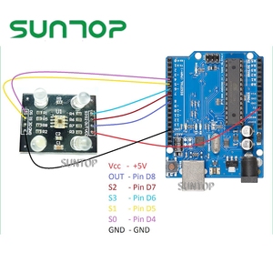 DC 3-5V TCS230 TCS3200 <strong>Color</strong> Recognition <strong>Sensor</strong> Module <strong>Color</strong> Recognition Detector Module 4 LED with Dupont Cable <strong>for</strong> <strong>Arduino</strong>