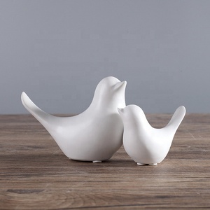 Witte Keramische Vogels Kleine Vogel Keramische - Product Image 4