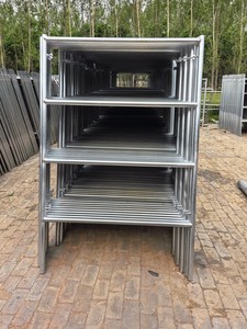 Andamio de acero, andamio de dos capas, andamio galvanizado móvil, andamio de escalera - Product Image 4