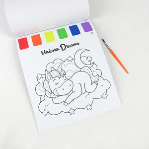 定制印刷免费魔术水着色书，适合儿童绘画 - Product Image 3