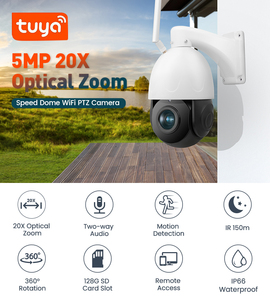 กล้องวงจรปิดอัจฉริยะ P2p แบบระยะไกล,กล้อง Cctv ตรวจจับความเคลื่อนไหวแจ้งเตือนผลักดันการซูม Tuya 20x กล้อง Ptz WIFI 5MP สำหรับกลางแจ้ง - Product Image 2