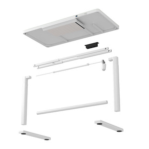 Ergonomico a doppio motore altezza ascendente tavolo in acciaio gamba di sollevamento per sedersi a stare in piedi scrivania del computer in piedi - Product Image 2
