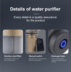 NSF沉淀物过滤器全屋6000升/小时水槽下流量反冲洗预水过滤器过滤系统 - Product Image 3