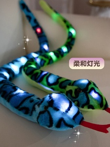 Eco friendly personalizzato simulazione luminosa pitone giallo serpente animali imbalsamati - Product Image 5