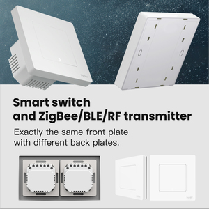 Interruttori a pulsante sistemi di illuminazione automatica Tuya Smart Home telecomando Wireless Timer Switch MOES Zigbee No Neutral - Product Image 3