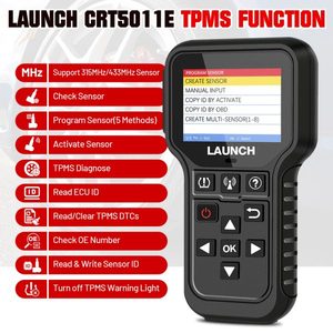 X431 CRT5011E TPMS herramienta de diagnóstico de presión de neumáticos 315MHz 433MHz Sensor activación programador aprendizaje lectura OBD2 escáner - Product Image 2