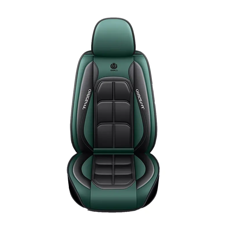 Venta directa de fábrica de lujo beige PU funda de asiento de cuero coche personalizado para Toyota todos los modelos 5 uds funda de asiento de coche