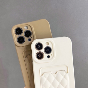 Şeker renk eklemek kredi kart tutucu cep telefonu kılıfı iPhone 15 için Pro Max artı 14 13 12 11 yumuşak TPU silikon darbeye kapak - Product Image 5