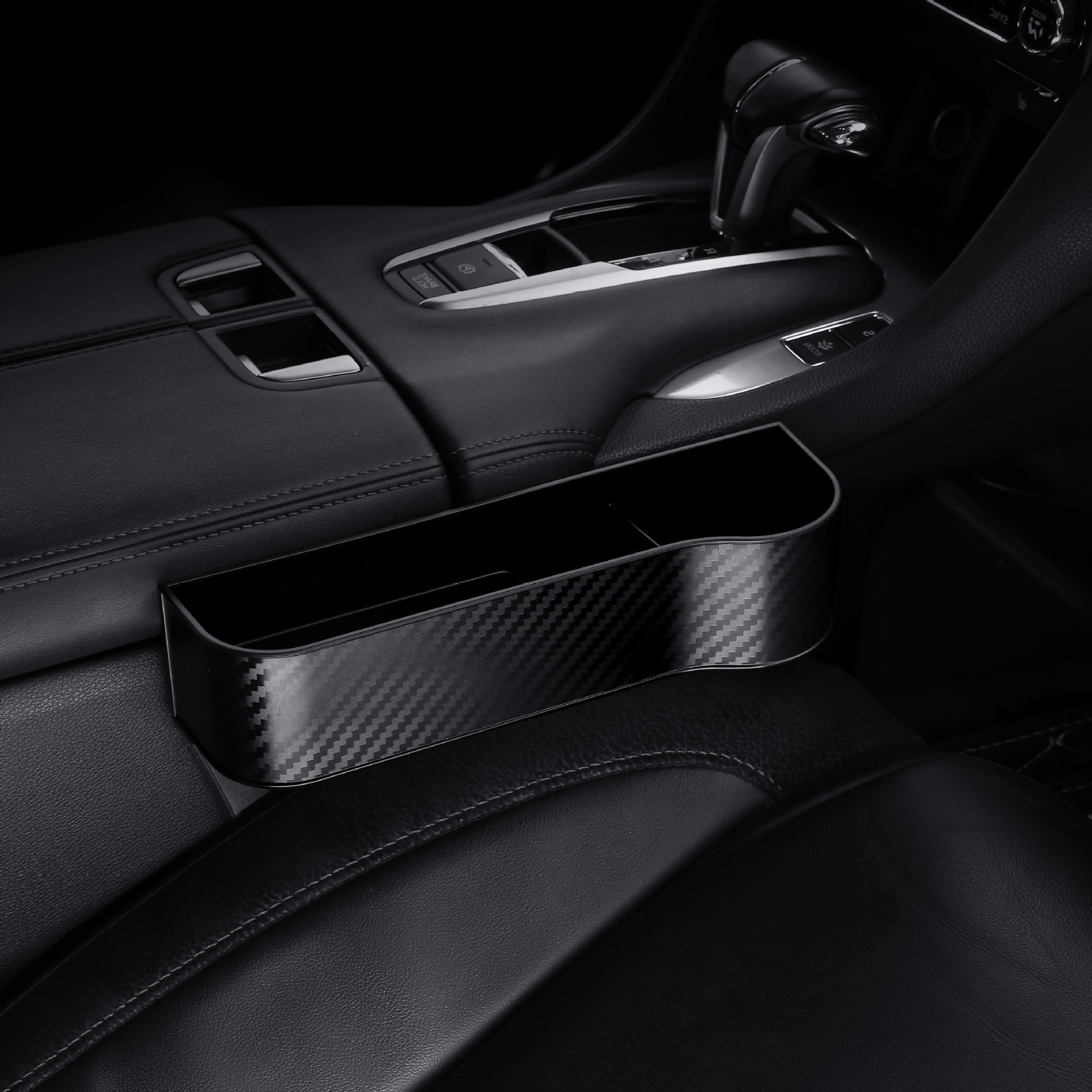 Carbon fiber texture - Black passenger seat