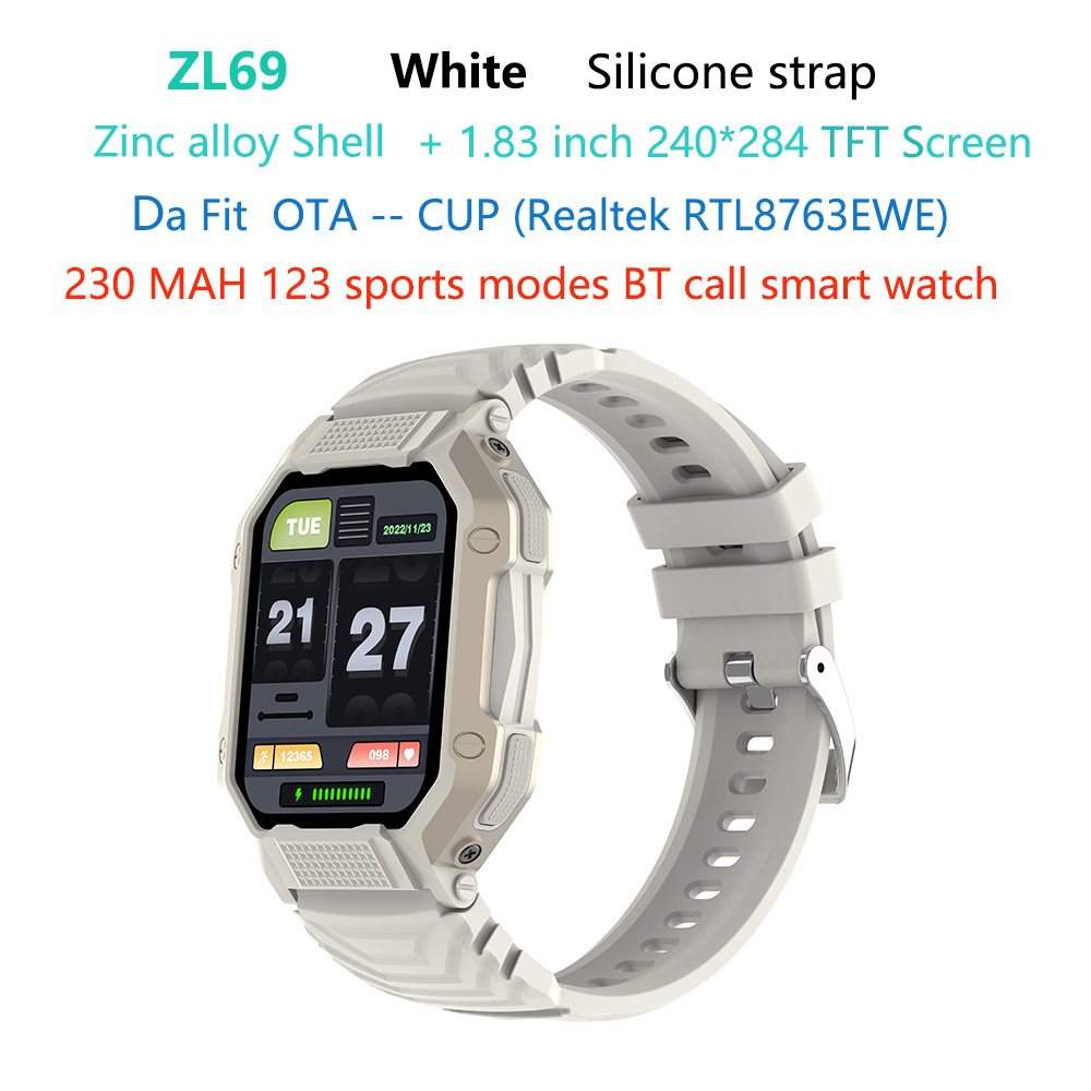ZL69-army-fitness-sport-smart-watch bianco _