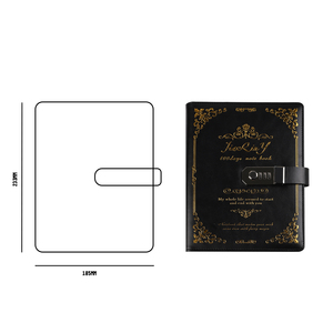 Cuaderno con bloqueo grueso Retro, Bloc de notas sencillo para estudiantes, manual de viaje para niñas, diario, libro de contraseñas de estilo Retro - Product Image 2