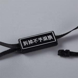 Hanging Label Silk Rope Plastic Hanging Permanent <strong>Hang</strong> <strong>Tags</strong> for Clothes Sealing Wire Silk Custom Logo <strong>Hang</strong> <strong>Tag</strong> <strong>String</strong> - Product Image 1