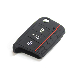 Yeni 3 düğmeli silikon araba anahtarı kılıfı Volkswagen GOLF/GTI gibi modeller için uygundur - Product Image 4