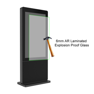 Quiosco de publicidad IP65 LCD, ventana android, red hdm inteligente, 55 pulgadas, pantalla LCD para exteriores, pantalla de alto brillo - Product Image 3