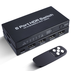 SYONG 5x1 8K @ 60Hz HDMI 2,1 Switch 4K @ 120Hz Ultra HD Switch 5 Fuentes a 1 Pantalla 5 en 1 salida HDMI Switch Control remoto - Product Image 1