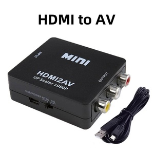 Factory White & Black Mini HD 1080P Video Converter Box Adapter para PC Laptop a HDTV y proyector con tipo de monitor de potencia de audio - Product Image 6