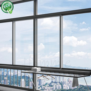 15 gün teslimat yalıtım darbe direnci su geçirmez 3 parça alüminyum çift camlı sürgülü pencereler - Product Image 3