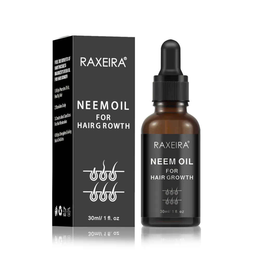 Olio di Neem naturale alla rinfusa miglior trattamento per la cura dei capelli 100% all'ingrosso rivitalizzatore per la crescita dei capelli Neem spremuto a freddo