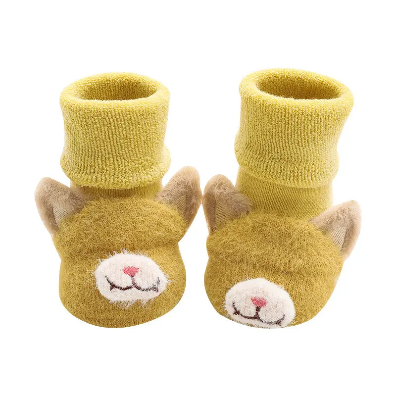 Autunno e inverno calzini per bambini calzini carini neonato tubo antiscivolo imparare a camminare calzini